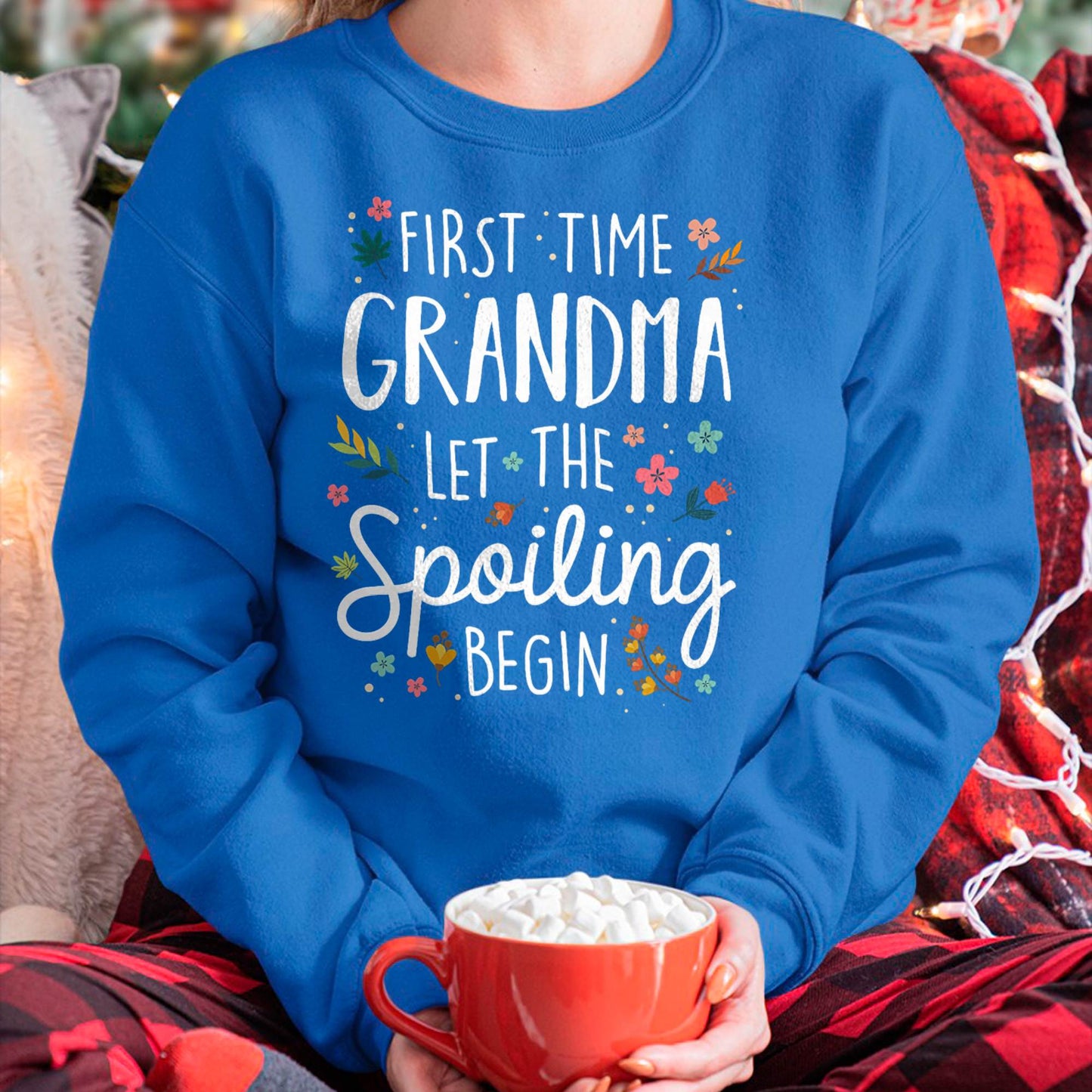 FIRST TIME GRANDMA T-SHIRT – PERFECT GIFT FOR NEW GRANDMAS - snow00 (SKU8-GRA00)