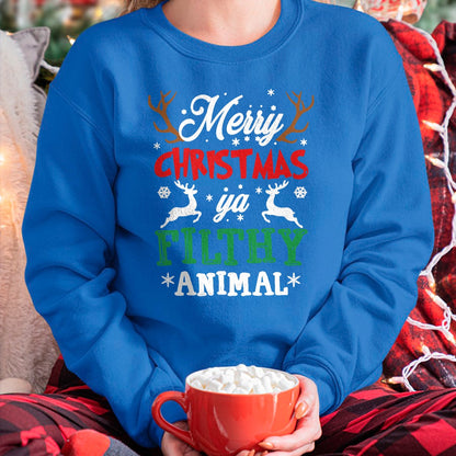Merry Christmas Animal Filthy Ya Xmas Pajama T-Shirt - Christmas Unisex T-Shirt/Hoodie/Sweatshirt - SNOW00