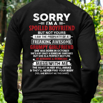 October - Spoiled Boyfriend - Perfect Gift From Girlfriend - SNOW10 (SKU11-18-10)