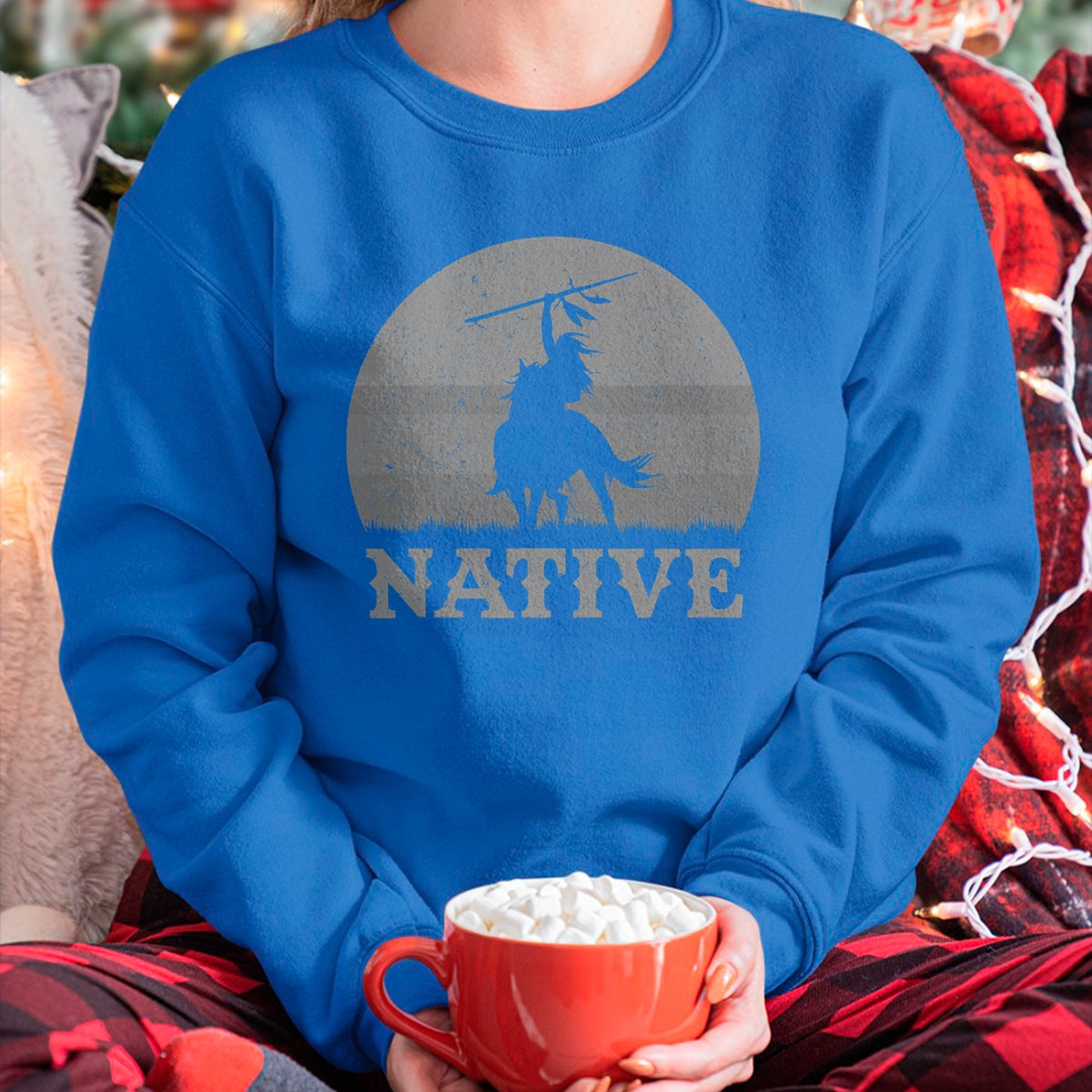 Native American T-Shirts, Vintage Native American Unisex T-Shirt/Hoodie/Sweatshirt HLT00 - Northwest Native American Knight Pride Mountain Warrior T-Shirt (4)