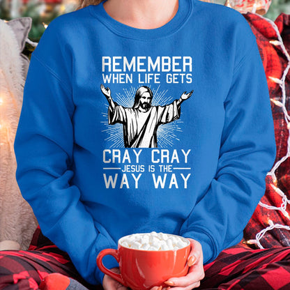 Jesus Is The Way Christmas Funny Faith Religious Christian T-Shirt - Christmas Unisex T-Shirt/Hoodie/Sweatshirt - SNOW00
