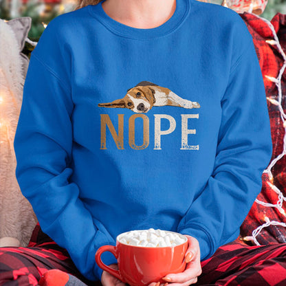 Dog Love Shirt, Dog Lover Gift T-Shirt/Hoodie/Sweatshirt HLT00 - Nope Lazy Beagle Funny Dog Lover Vintage Cute Beagle Mom T-Shirt