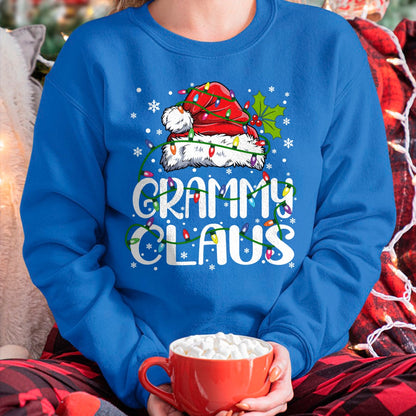 Grammy Claus Shirt Christmas Lights Pajama Family Matching Long Sleeve T-Shirt - Christmas Unisex T-Shirt/Hoodie/Sweatshirt - SNOW00