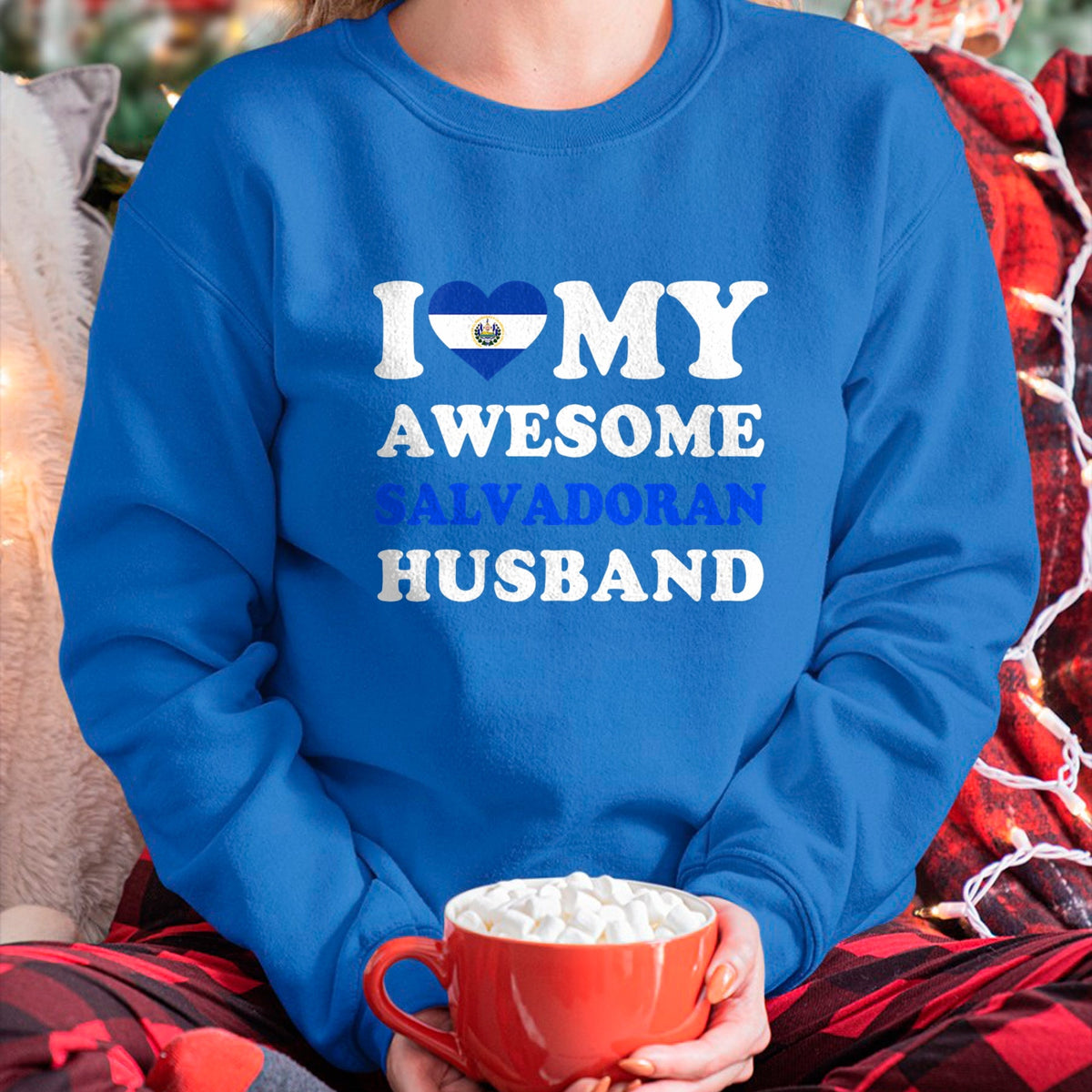 Best Wife Shirt, Wife and Husband Unisex T-Shirt/Hoodie/Sweatshirt HLT00 - I love My Awesome Salvadoran Husband Funny T-Shirt