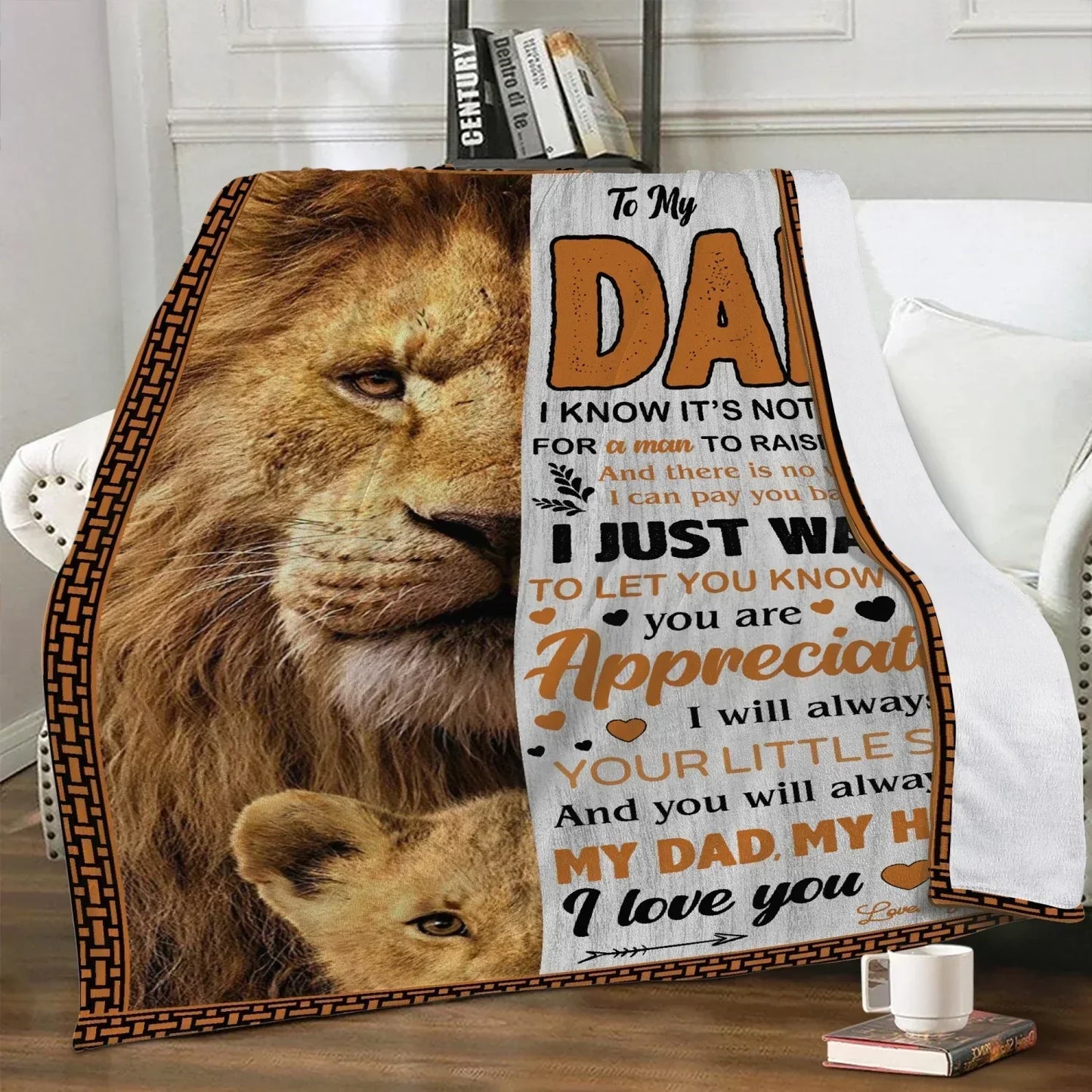 Dad I Know It's Not Easy Blanket from son blanket