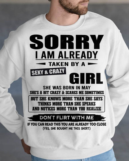 MAY, SORRY I AM ALREADY TAKEN BY A SEXY & CRAZY GIRL – SNOW MALE05 (SKU26T-01163-05)