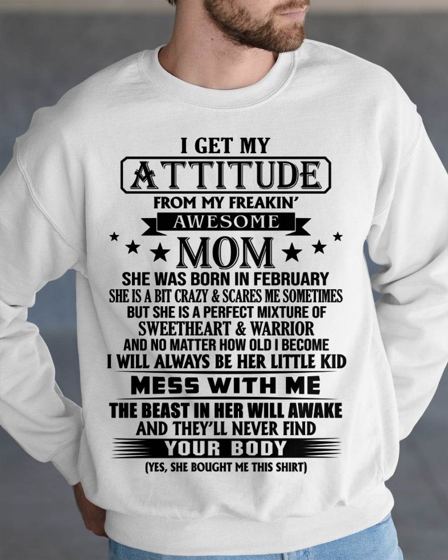 I WILL ALWAYS BE HER LITTLE BOY - GIFT T SHIRT FROM MOM TO SON - SNOW02 (SKU2603-159-02)