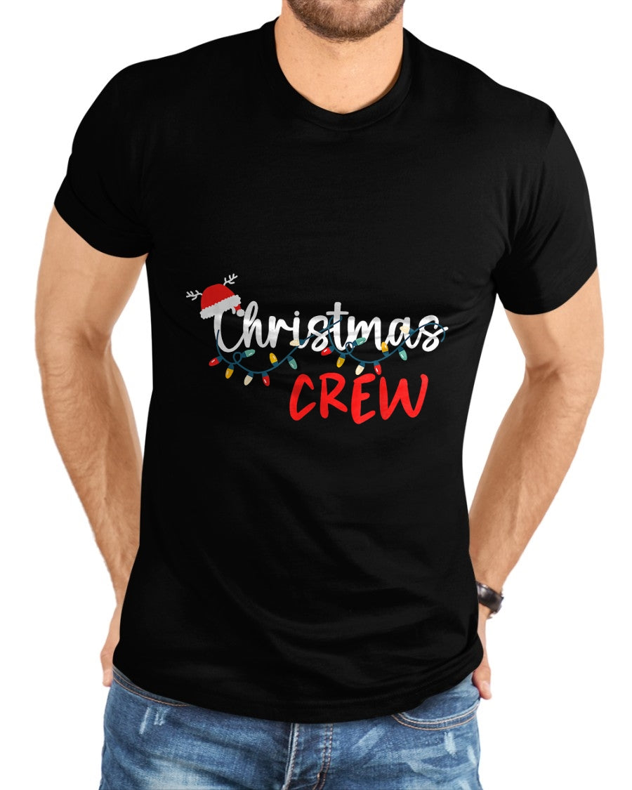Christmas Crew Xmas Lights Family Matching Pajamas Holiday T-Shirt - Christmas Unisex T-Shirt/Hoodie/Sweatshirt - SNOW00