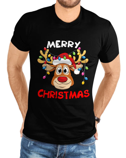 Merry Christmas Reindeer Xmas Family Men Women T-Shirt - Christmas Unisex T-Shirt/Hoodie/Sweatshirt - SNOW00