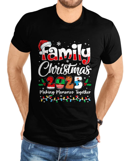 Family Christmas 2025 Matching Outfit Xmas Squad Santa T-Shirt - Christmas Unisex T-Shirt/Hoodie/Sweatshirt - SNOW00