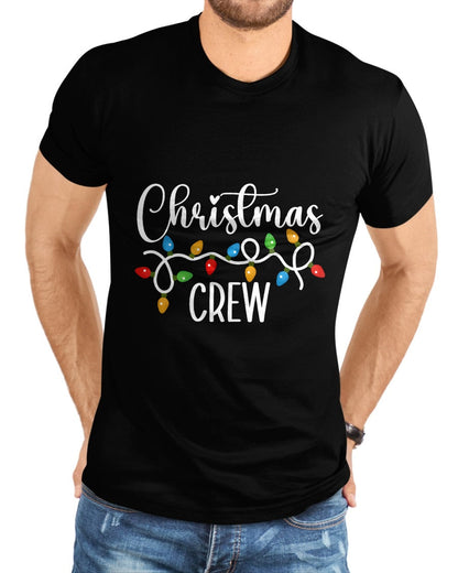 Christmas Crew Xmas Lights Family Matching Pajamas Holiday T-Shirt - Christmas Unisex T-Shirt/Hoodie/Sweatshirt - SNOW00