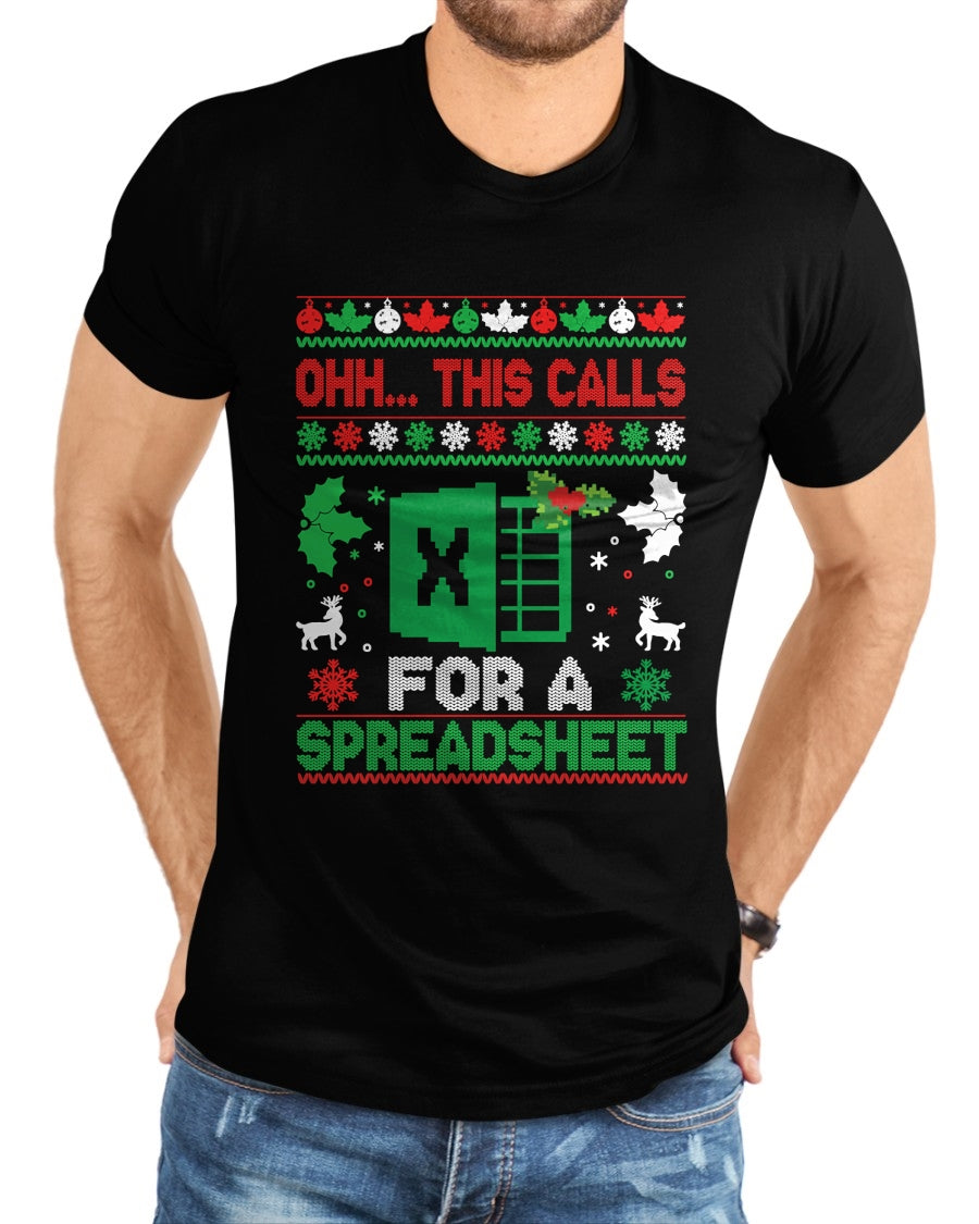 Oh this calls for a Spreadsheet Christmas sweater Excel Sweatshirt - Christmas Unisex T-Shirt/Hoodie/Sweatshirt - SNOW00