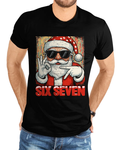 Funny Six Seven Meme Christmas Cool Santa Saying 6 7 T-Shirt - Christmas Unisex T-Shirt/Hoodie/Sweatshirt - SNOW00