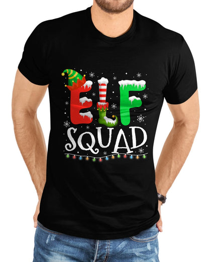 Elf Family Christmas Matching Pajamas Xmas Elf Squad T-Shirt - Christmas Unisex T-Shirt/Hoodie/Sweatshirt - SNOW00