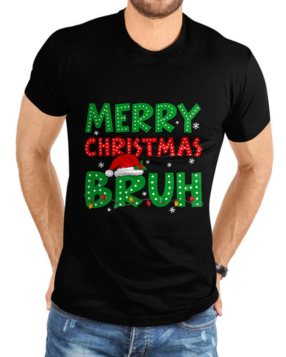 Bruh Meme Funny Saying Bro Greeting Teens Boys Men Christmas T-Shirt - Christmas Unisex T-Shirt/Hoodie/Sweatshirt - SNOW00