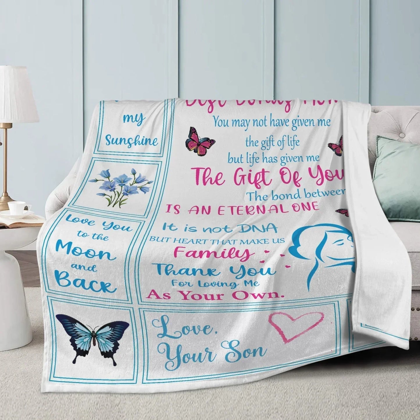 Best Bonus Mom Blanket - from son