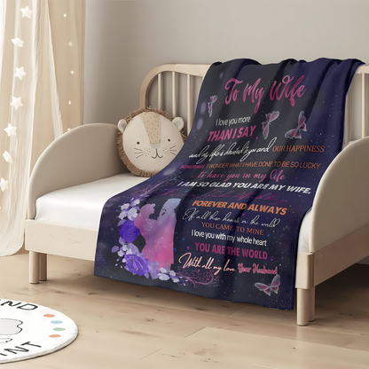 Special Gift For Your Wife Blanket - From Husband