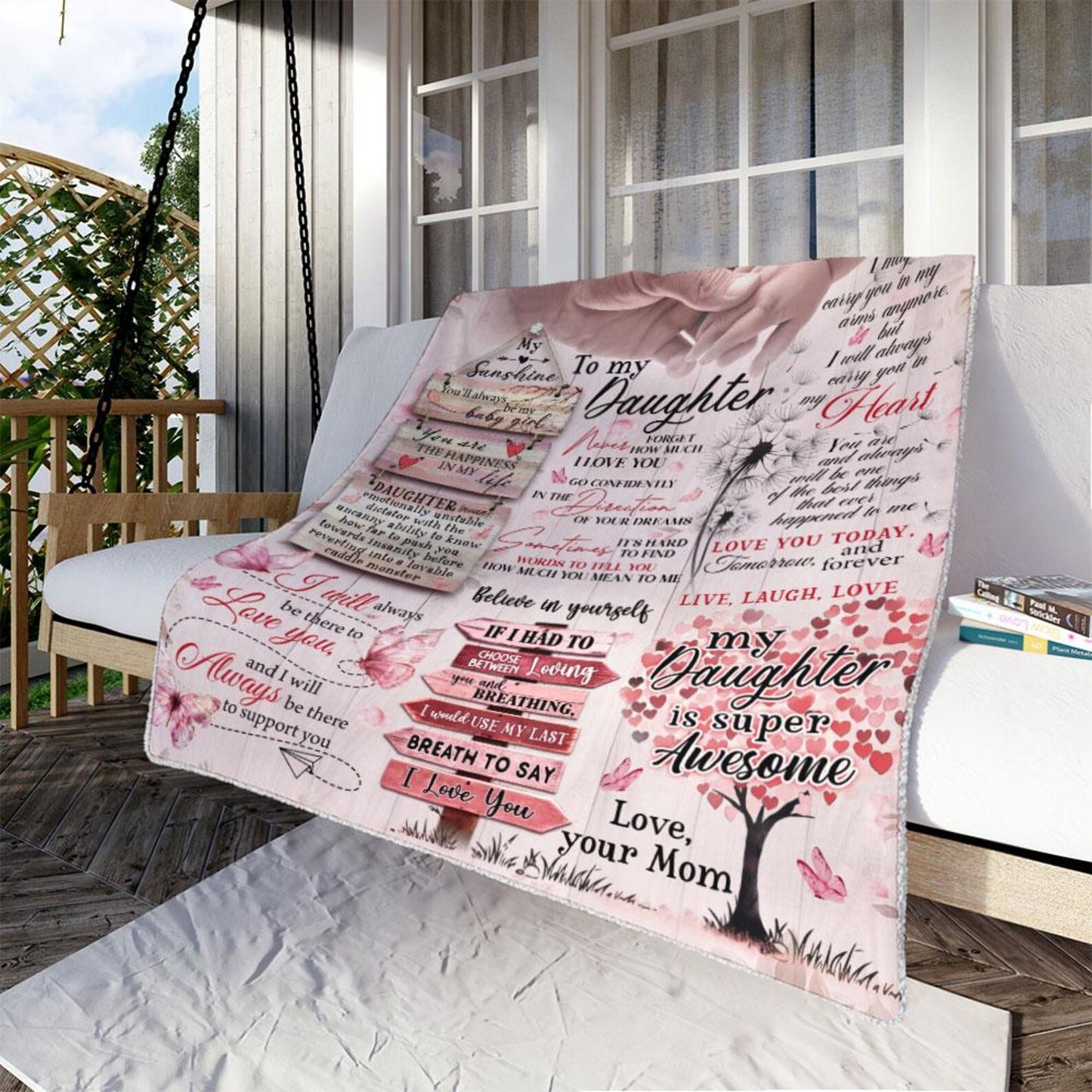 Special Gift For Your Daughter Blanket - From Mom