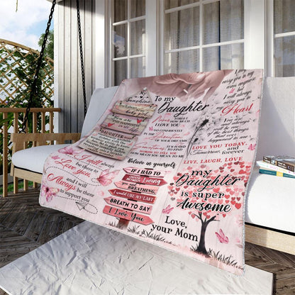 Special Gift For Your Daughter Blanket - From Mom