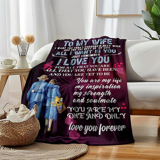 Special Gift For Your Wife Blanket - From Husband