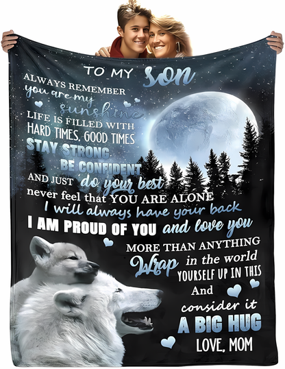 Special Gift For Your Son Blanket - From Mom
