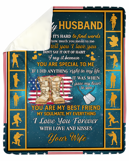Special Gift For Your Husband Blanket - From Wife