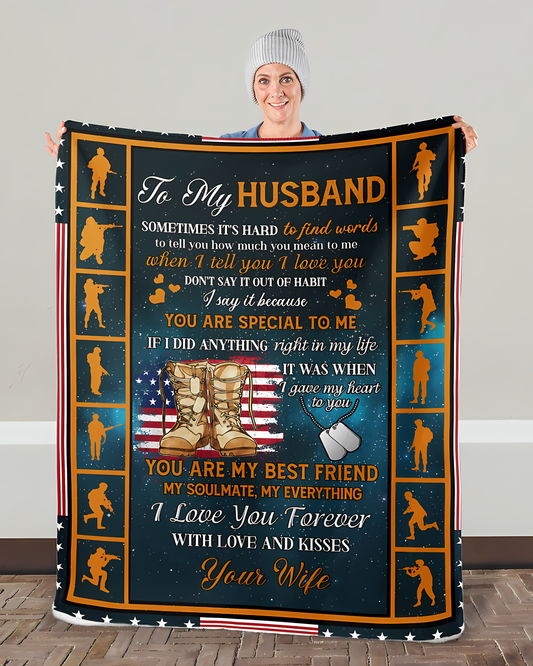 Special Gift For Your Husband Blanket - From Wife
