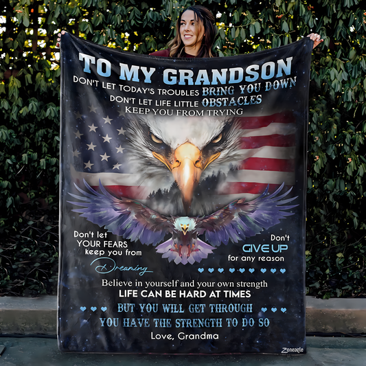 Special Gift For Your Grandson Blanket - From Grandma