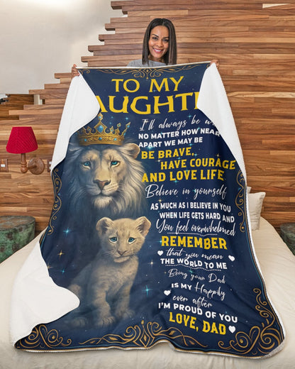 Special Gift For Your Daughter Blanket - From Dad (SKUB12-95)