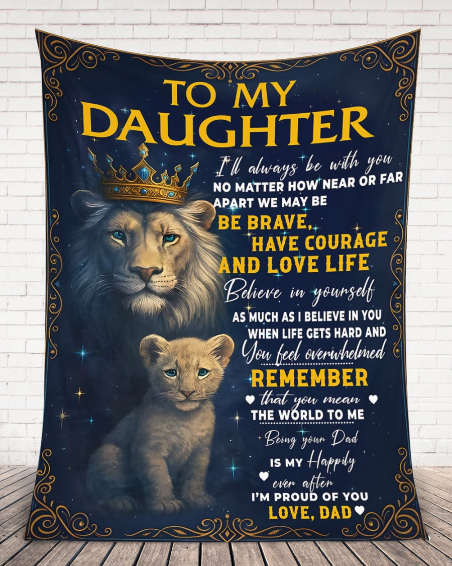 Special Gift For Your Daughter Blanket - From Dad (SKUB12-95)