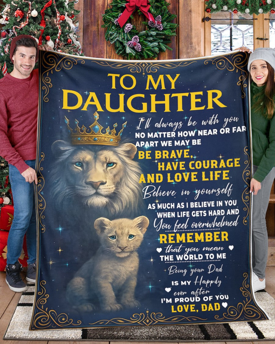 Special Gift For Your Daughter Blanket - From Dad (SKUB12-95)