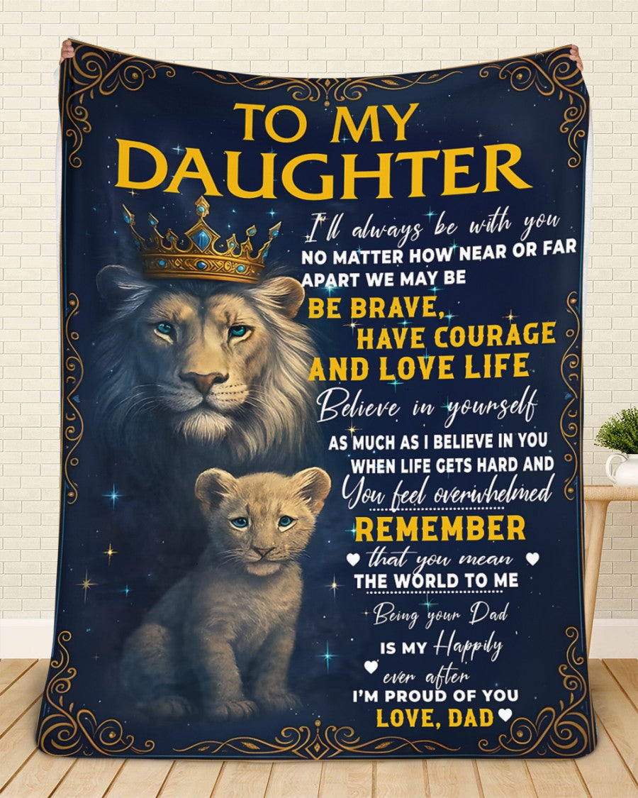 Special Gift For Your Daughter Blanket - From Dad (SKUB12-95)