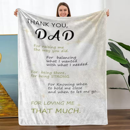 Special Gift For Your Dad Blanket - From Son & Daughter