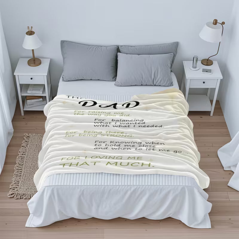 Special Gift For Your Dad Blanket - From Son & Daughter