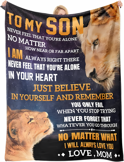 Special Gift For Your Son Blanket - From Mom