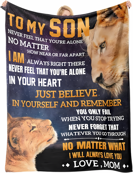 Special Gift For Your Son Blanket - From Mom
