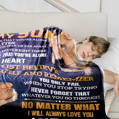 Special Gift For Your Son Blanket - From Mom