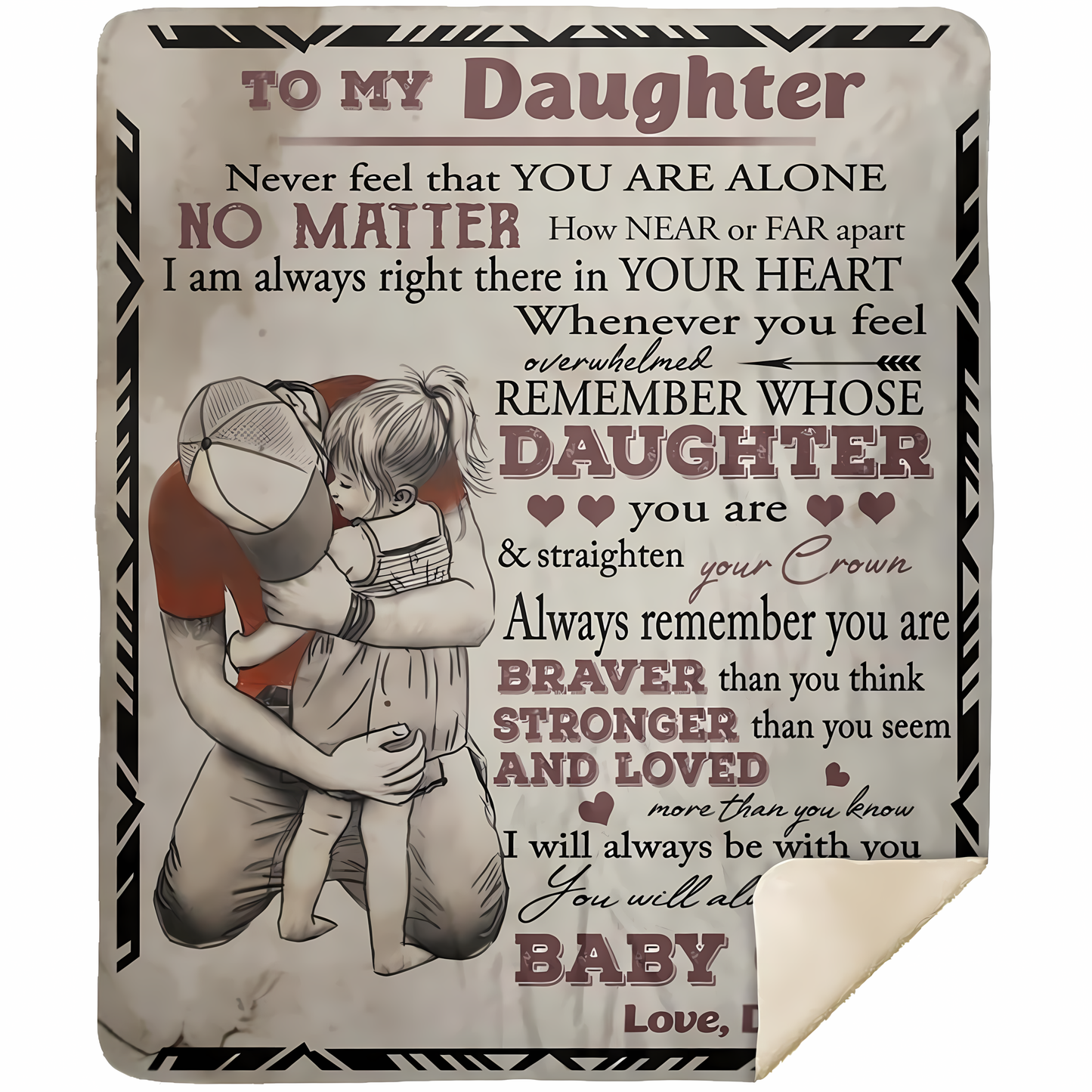 Special Gift For Your Daughter Blanket - From Dad (SKUB10-185)