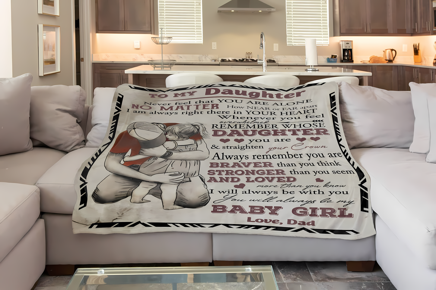 Special Gift For Your Daughter Blanket - From Dad (SKUB10-185)