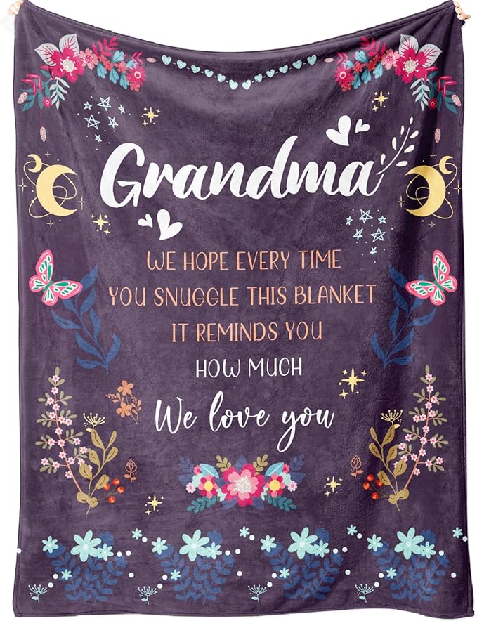 Special Gift For Your Grandma Blanket - From GrandSon & Granddaughter