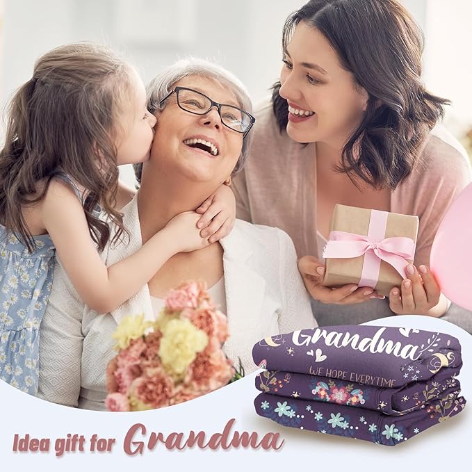 Special Gift For Your Grandma Blanket - From GrandSon & Granddaughter