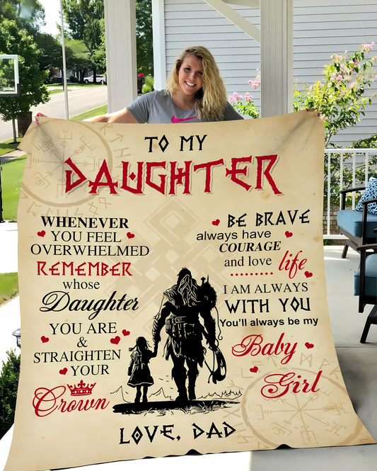 Special Gift For Your Daughter Blanket - From Dad