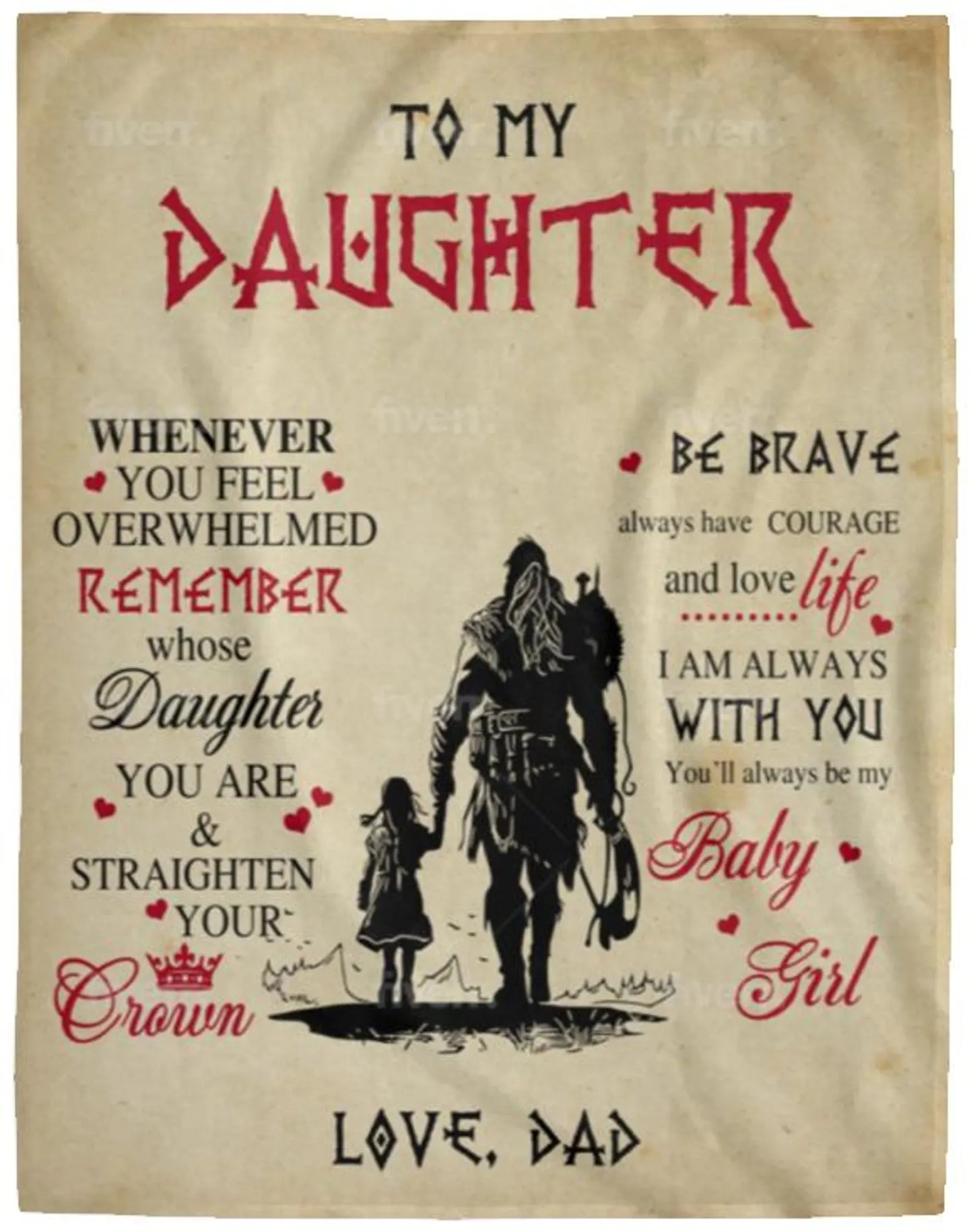 Special Gift For Your Daughter Blanket - From Dad