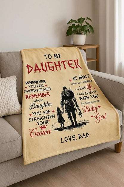 Special Gift For Your Daughter Blanket - From Dad