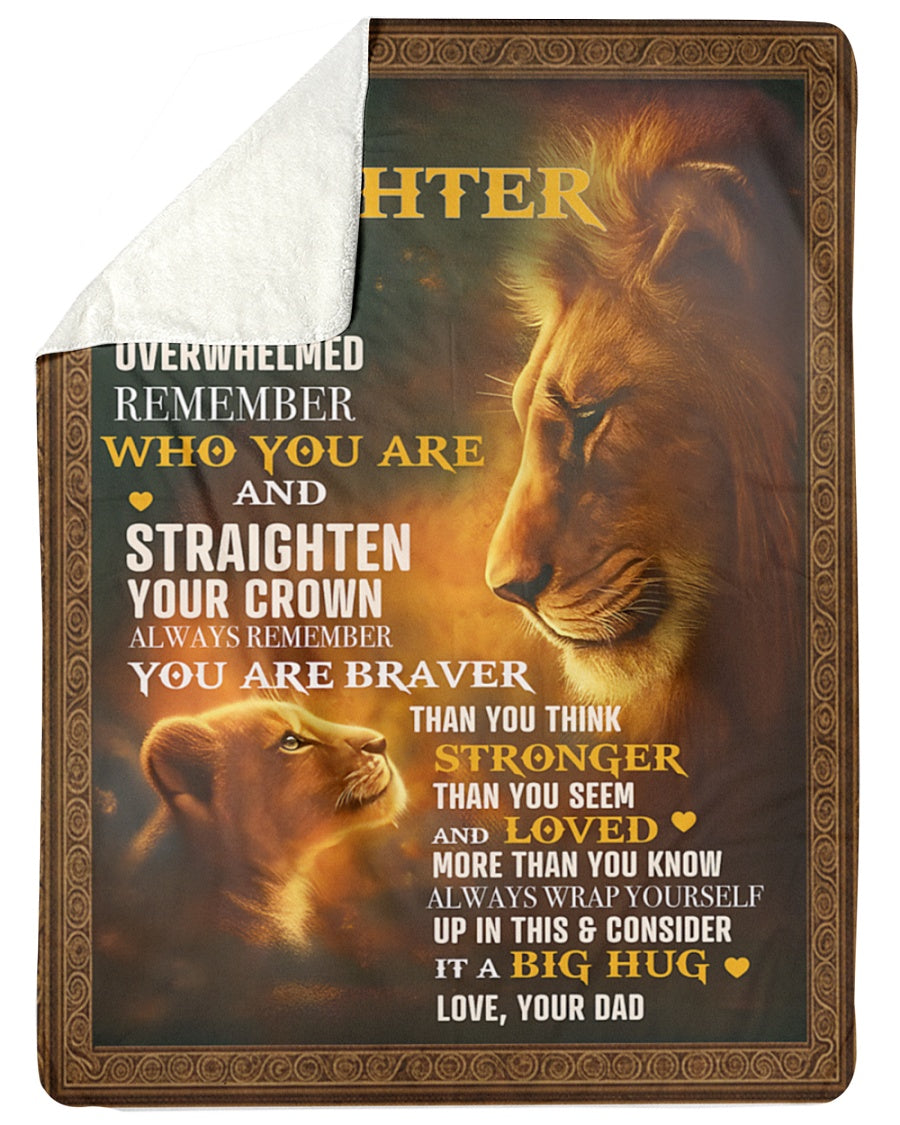 Special Gift For Your Daughter Blanket - From Dad (SKUB12-110)