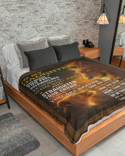 Special Gift For Your Daughter Blanket - From Dad (SKUB12-110)