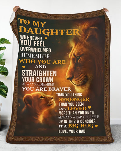 Special Gift For Your Daughter Blanket - From Dad (SKUB12-110)