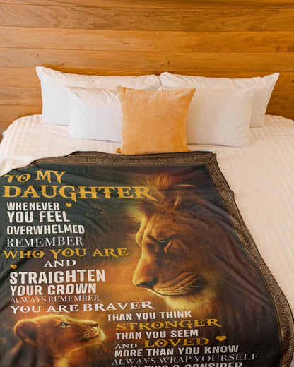 Special Gift For Your Daughter Blanket - From Dad (SKUB12-110)