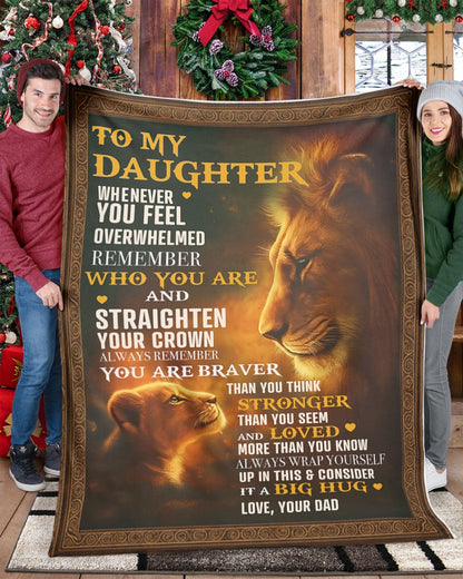 Special Gift For Your Daughter Blanket - From Dad (SKUB12-110)