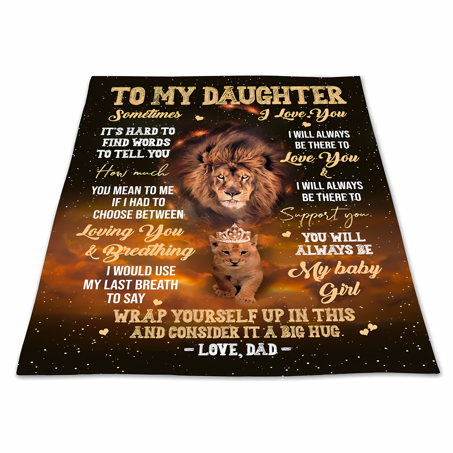 Special Gift For Your Daughter Blanket - From Dad